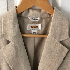 Talbots Irish Linen Khaki/Beige Blazer